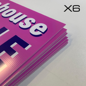 Coreflute Signs - 6 Pack