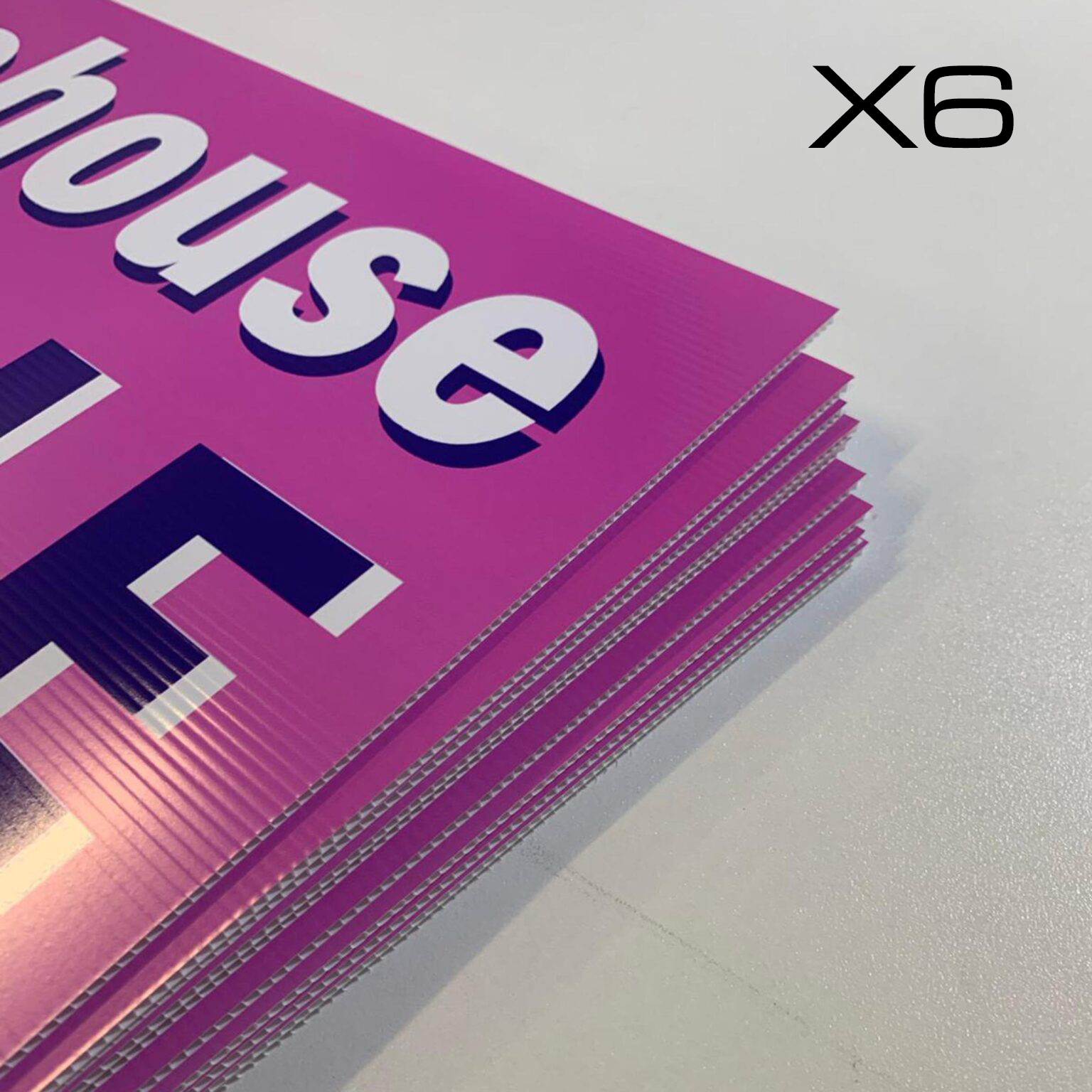 Coreflute Signs - 6 Pack