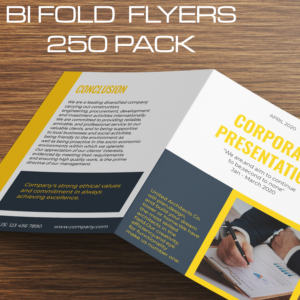 Bi Fold Flyers - 250 Pack