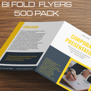 Bi Fold Flyers - 500 Pack