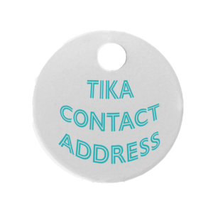 Round Pet ID Tag